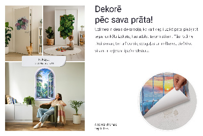 Sticker perete gaură 3D 111x130 Descoperire aeriană