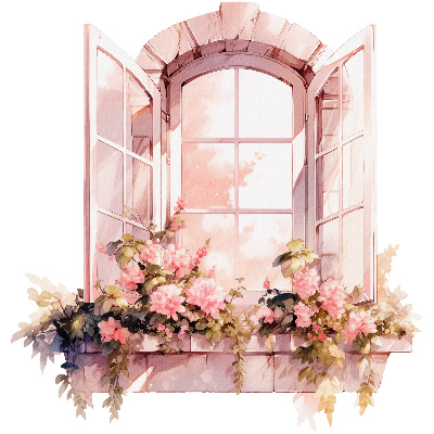 Fereastră falsă 3D 124x130 Fereastră rustică