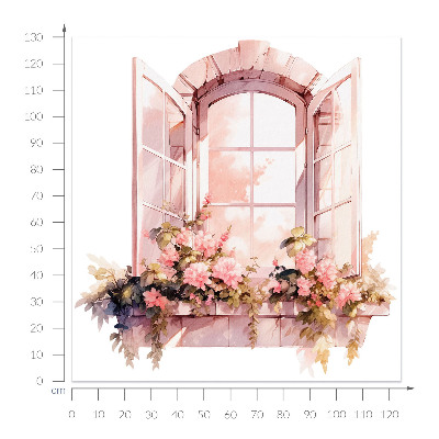 Fereastră falsă 3D 124x130 Fereastră rustică