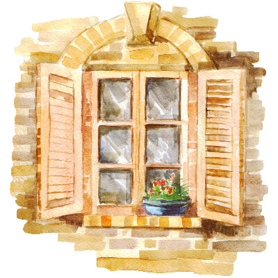 Fereastră falsă 3D 121x130 Fereastră idilică