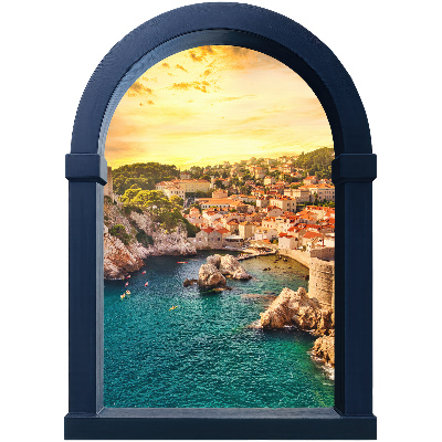 Fereastră falsă 3D 93x130 Vedere mediteraneană
