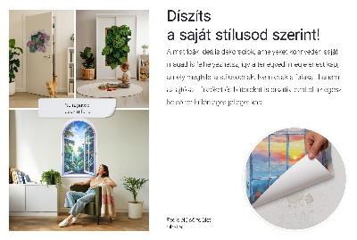 Fereastră falsă 3D 104x130 Peisaj tropical