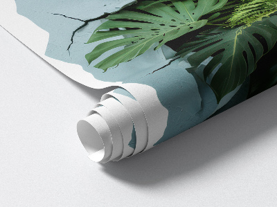 Sticker perete gaură 3D 117x130 Explozie la o plantă