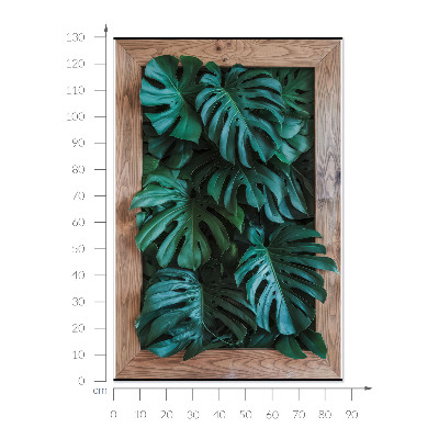 Sticker 3D modern 87x130 Compoziție verde