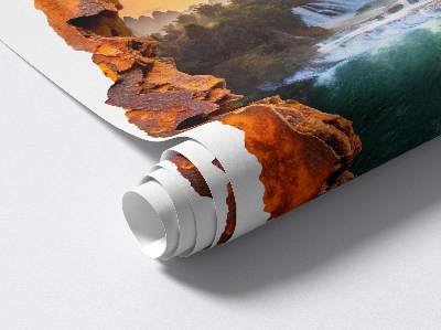 Sticker perete gaură 3D 108x130 Panoramă naturală