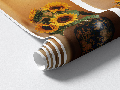 Sticker 3D modern 130x118 Buchete de floarea-soarelui