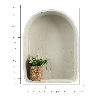 Sticker 3D modern 98x130 Buchet de iută