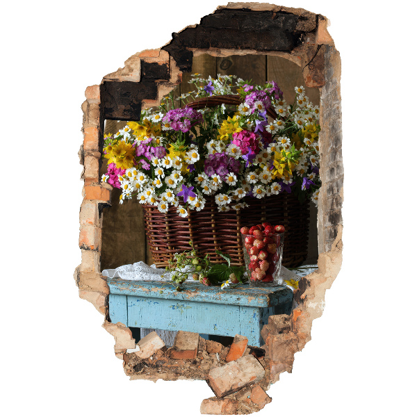 Autocolant spărtură 3D 40x60 Farmecul rustic