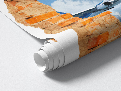 Autocolant spărtură 3D 51x60 Descoperire aeriană