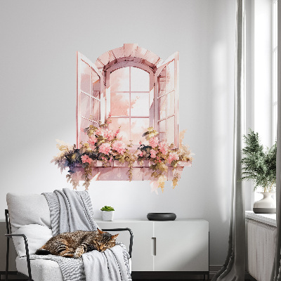 Fototapet fereastră 3D 57x60 Fereastră rustică