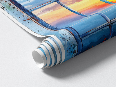 Fototapet fereastră 3D 49x60 Fereastra de Vest