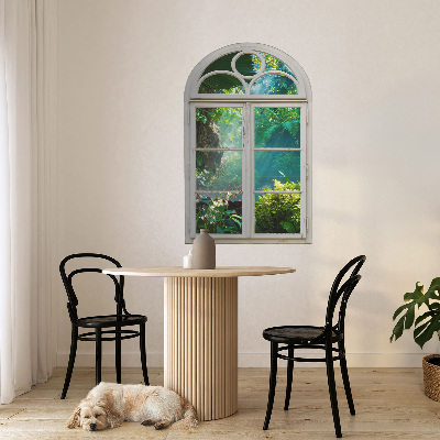 Fototapet fereastră 3D 38x60 Vedere exotică