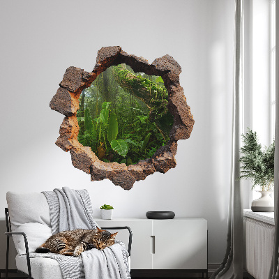 Autocolant spărtură 3D 60x60 Minunea verde