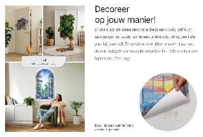 Autocolant spărtură 3D 60x60 Minunea verde