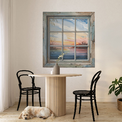 Fototapet fereastră 3D 56x60 Acuarele pentru ferestre