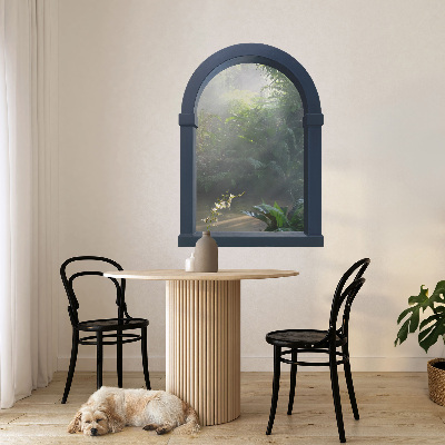 Fototapet fereastră 3D 43x60 Junglă misterioasă