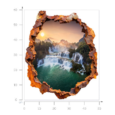 Autocolant spărtură 3D 50x60 Panoramă naturală