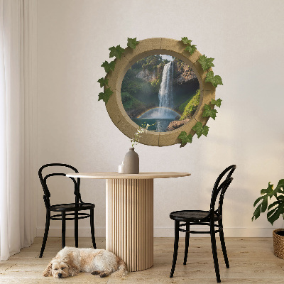 Fototapet fereastră 3D 60x52 Oază naturală