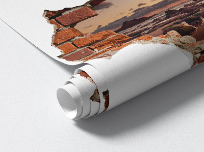 Autocolant spărtură 3D 60x40 Coasta Viselor