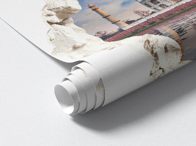 Autocolant spărtură 3D 60x57 Un monument exotic