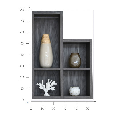 Abțibild de perete 3D 56x80 Rafturi decorative
