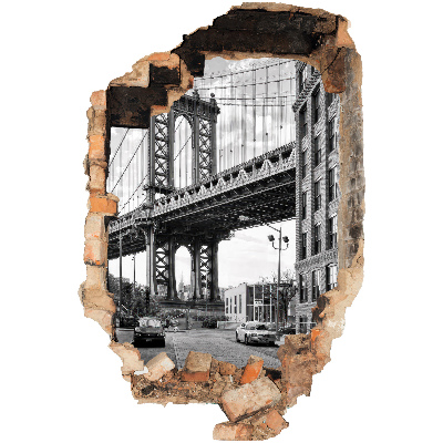 Autocolant spărtură 3D 53x80 Peisaj urban