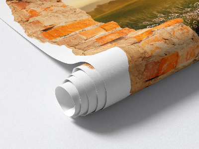 Autocolant spărtură 3D 68x80 Pajiște însorită