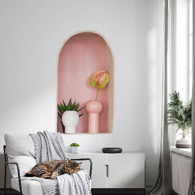 Abțibild de perete 3D 46x80 Vegetație subtilă