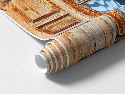 Fototapet fereastră 3D 77x80 Fereastră rustică