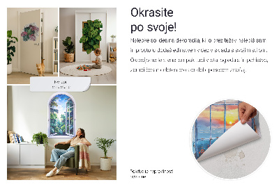 Autocolant spărtură 3D 80x79 Minunea verde