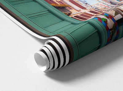 Fototapet fereastră 3D 46x80 Un canal pitoresc