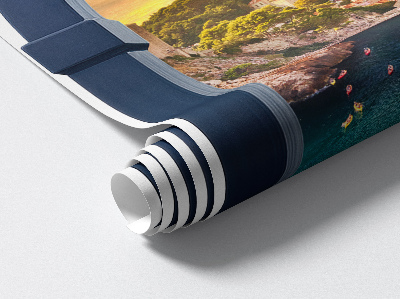 Fototapet fereastră 3D 57x80 Vedere mediteraneană