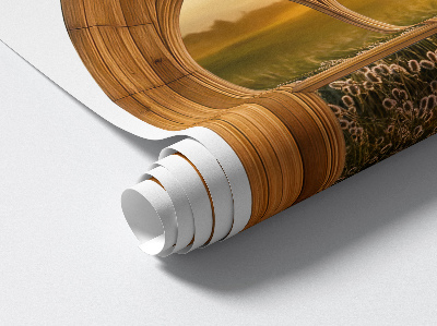 Fototapet fereastră 3D 64x80 Peisaj de fereastră