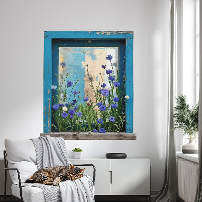 Fototapet fereastră 3D 71x80 Farmecul țării