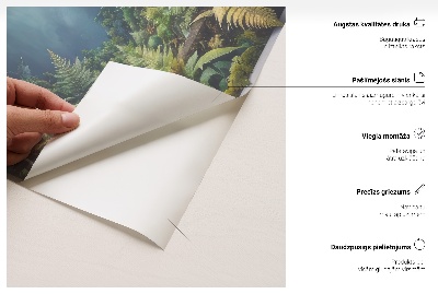 Autocolant spărtură 3D 74x80 Peisaj tropical