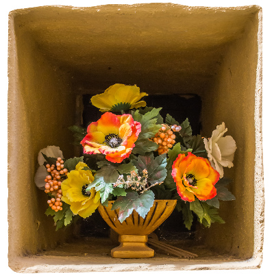 Abțibild de perete 3D 76x80 Vază de flori