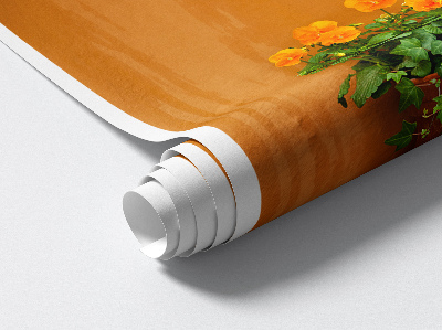 Abțibild de perete 3D 52x80 Flori într-un ghiveci