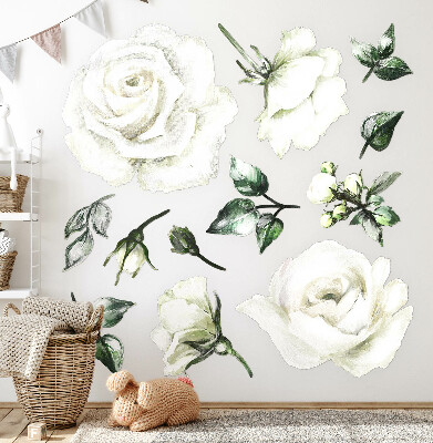 Autocolant de perete 100x172 Motive florale în acuarele pastelate