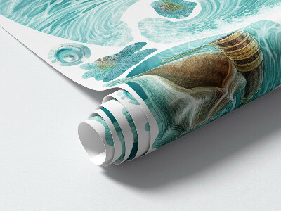 Autocolant perete 130x134 O lume de mare de basm cu animale din desene animate