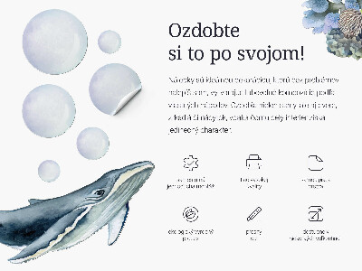 Autocolant de perete 80x119 Dinozaur roșu cu desene și vegetație