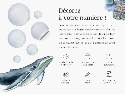Autocolant de perete 80x38 Ciuperci de pădure într-o versiune de desene animate
