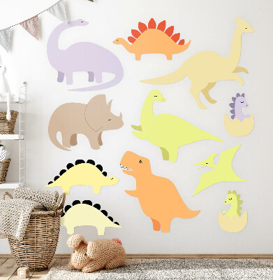 Autocolant de perete 80x113 Dinozauri pastel adorabili