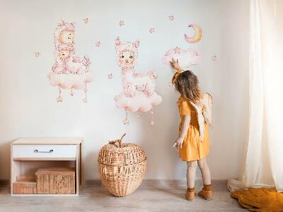 Autocolant perete 80x144 Pastel de oaie pe nori și stele