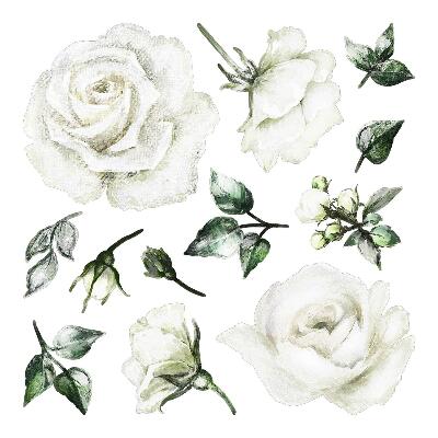Autocolant de perete 80x137 Motive florale în acuarele pastelate