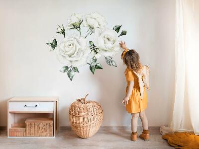 Autocolant de perete 80x137 Motive florale în acuarele pastelate