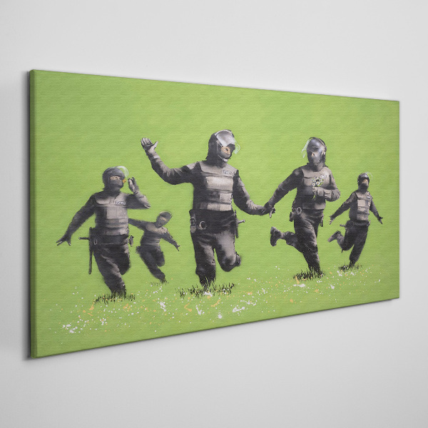 Tablou canvas Poliția de la Banksy Field