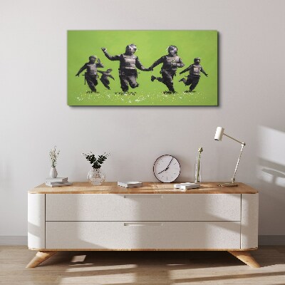 Tablou canvas Poliția de la Banksy Field