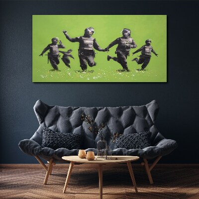 Tablou canvas Poliția de la Banksy Field
