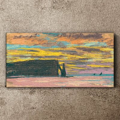 Tablou canvas Apus de soare de Claude Monet