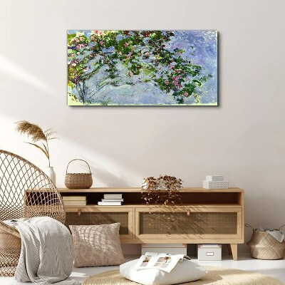 Tablou pe panza Les Roses Claude Monet